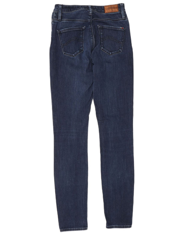 Tommy Hilfiger Damen Skinny Jeans W28 L32 Marineblau Baumwolle