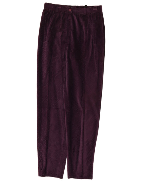 Superior Damen Cordhose mit hoher Taille IT 44 Medium W26 L29 Lila