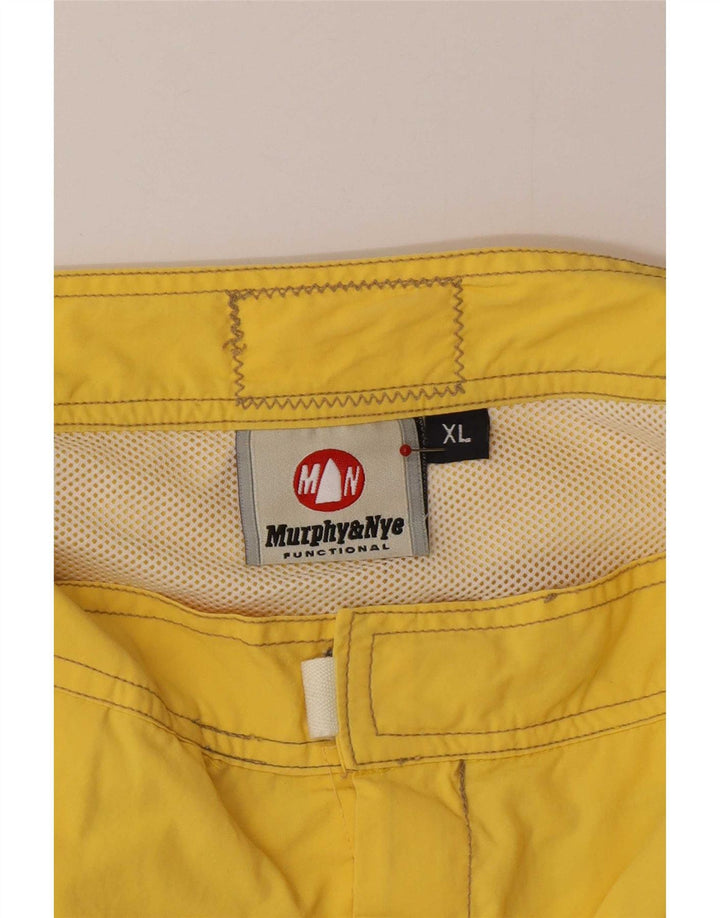 Murphy & Nye Herren Badeshorts XL Gelb Polyamid