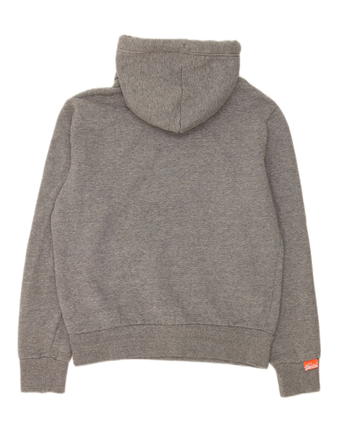 Superdry Herren Kapuzenpullover aus mittelgrauer Baumwolle