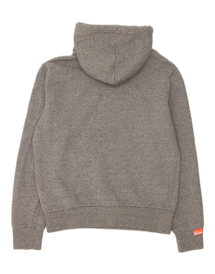 Superdry Herren Kapuzenpullover aus mittelgrauer Baumwolle