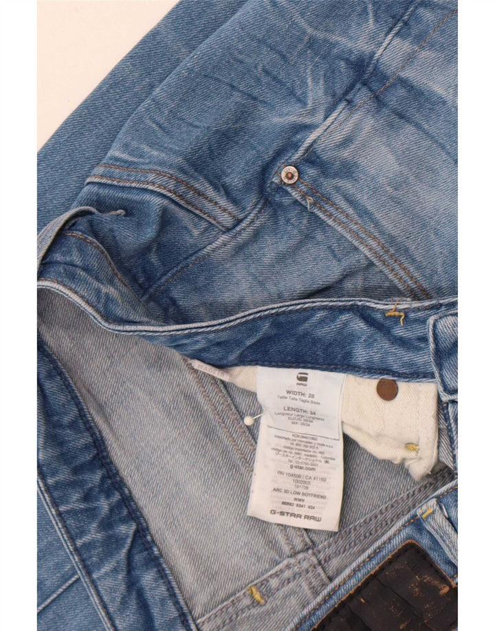 G-Star Damen Arc Slim Jeans W26 L31 Blaue Baumwolle