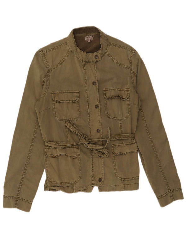 Oasis Womens Utility Jacke UK 14 Medium Khaki Baumwolle