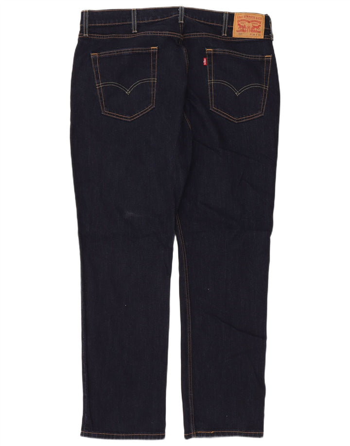 LEVI'S Herren 514 Straight Jeans W38 L30 Marineblaue Baumwolle