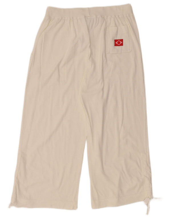 DIADORA Damen Capri-Trainingshose mit weitem Bein, UK 12, Mittelweiß