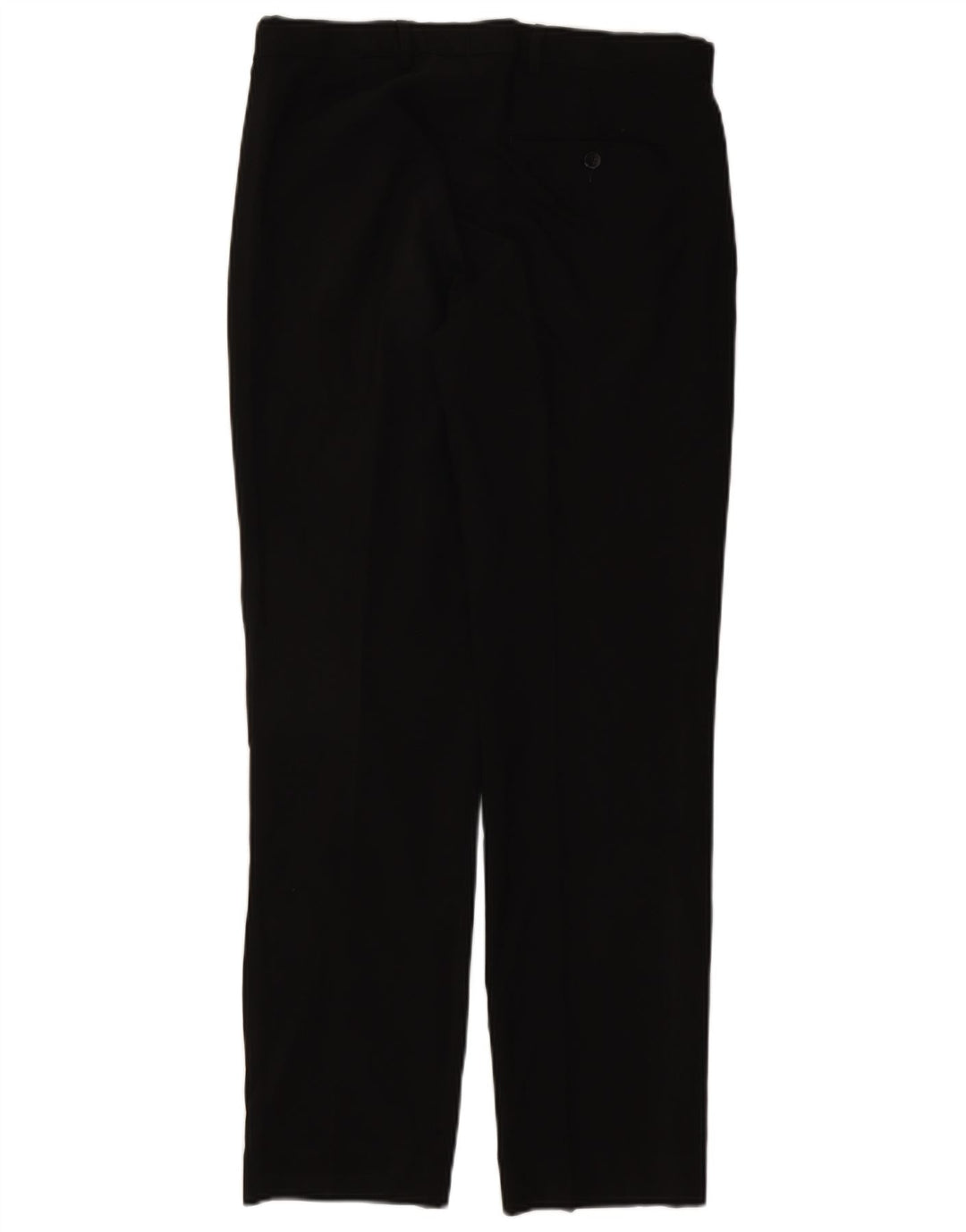 Marks & Spencer Herren-Anzughose mit normaler Passform, W32, L31, schwarzes Polyester