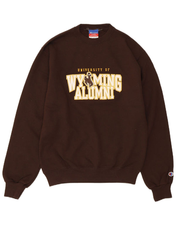 CHAMPION Herren University of Wyoming Alumni Sweatshirt Pullover Small Braun