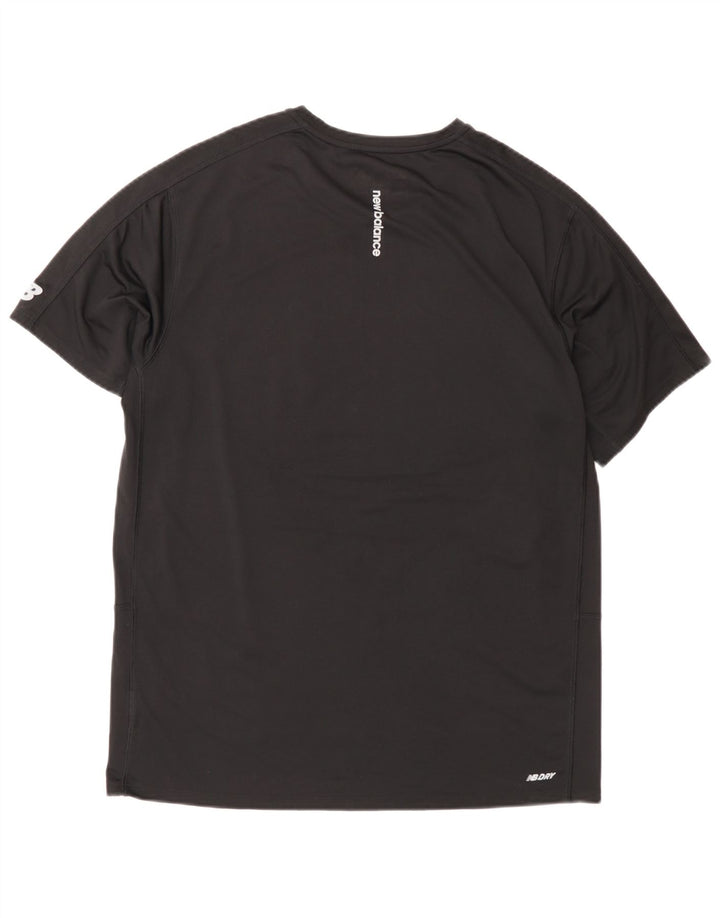 New Balance Herren Graphic T-Shirt Top Medium Schwarz