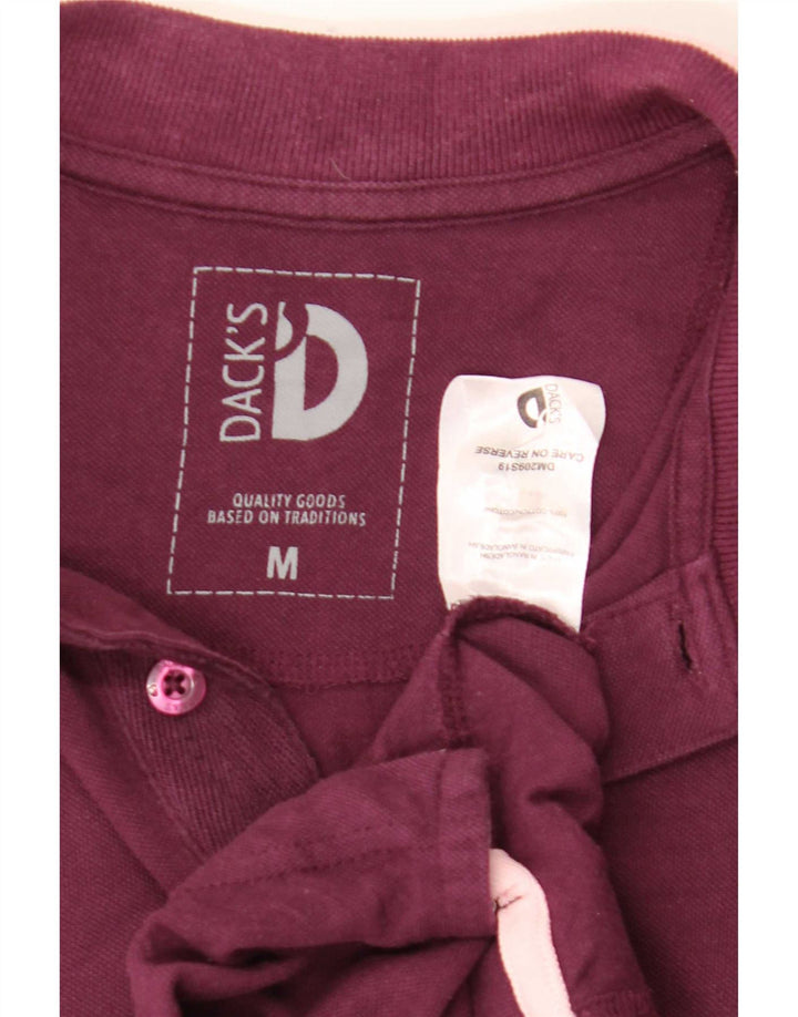 Dack's Herren-Poloshirt aus mittlerer burgunderroter Baumwolle