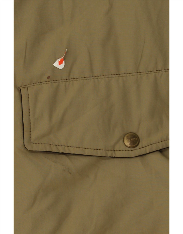 VINTAGE Mens Windbreaker Jacket UK 40 Large Khaki Cotton Vintage Vintage and Second-Hand Vintage from Messina Hembry 