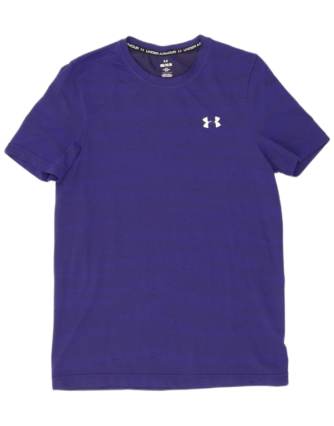 Under Armour Herren T-Shirt Top Medium Marineblau gestreift