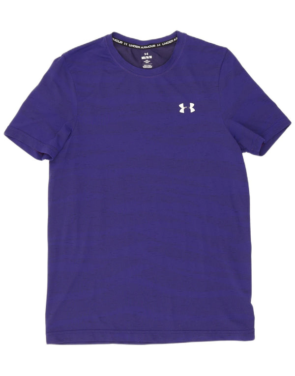 Under Armour Herren T-Shirt Top Medium Marineblau gestreift