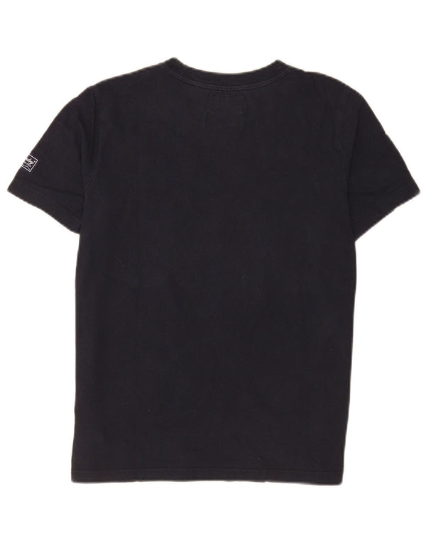 Superdry Damen-T-Shirt mit normaler Grafik, UK 10, Größe S, Marineblau, Baumwolle