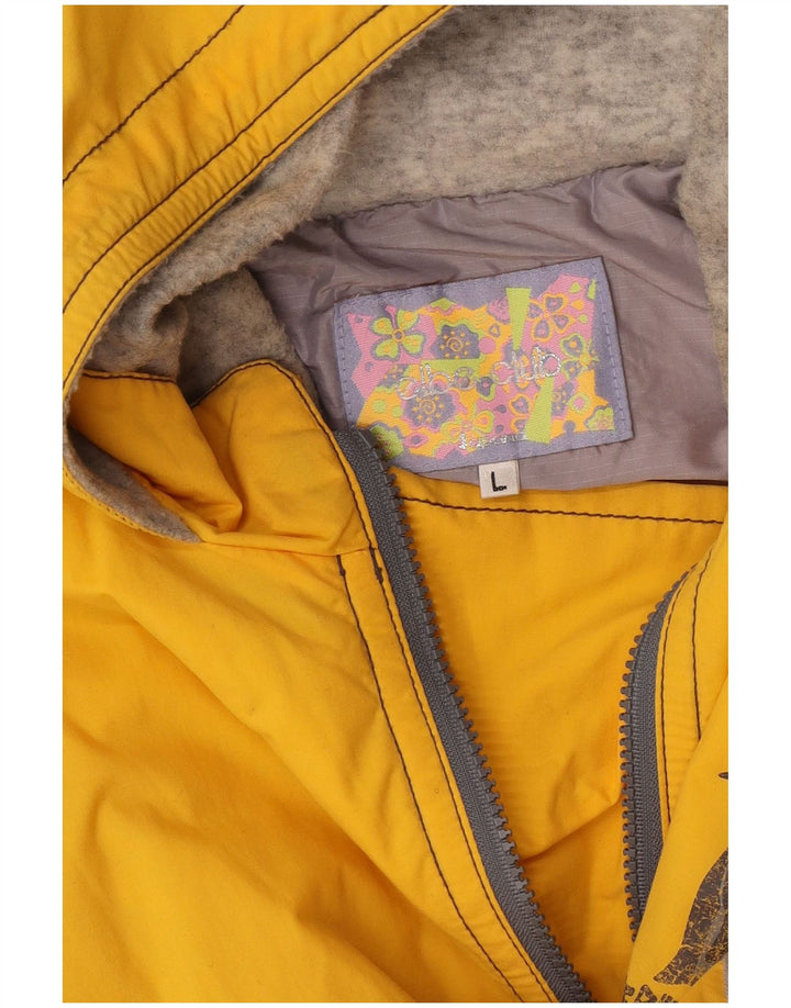 Grafische Herren-Anorakjacke mit Kapuze, Größe 40, Größe L