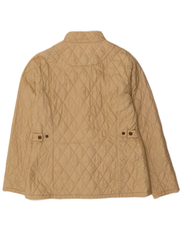 Barbour Damen Steppjacke UK 12 Medium Beige Polyamid