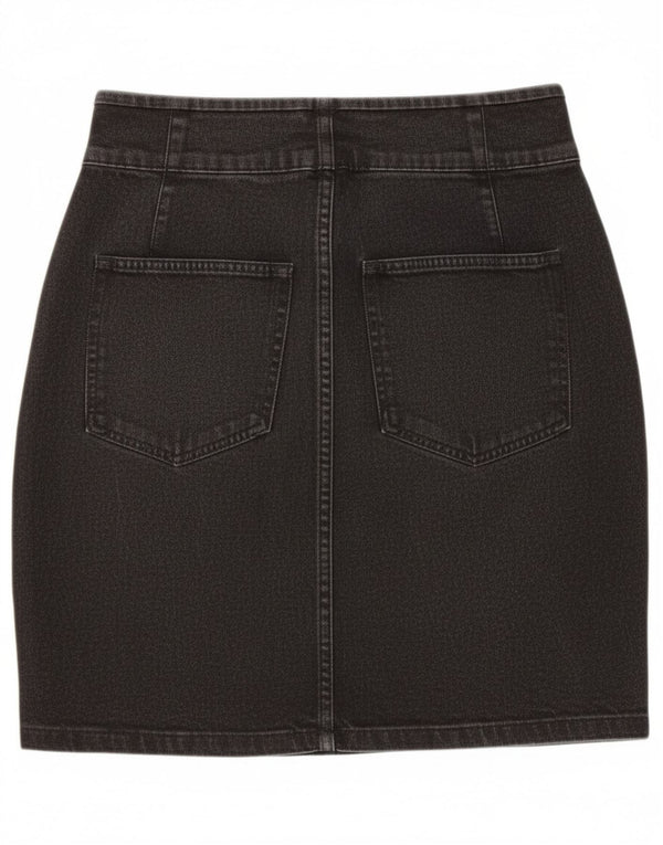 Kappa Damen Jeansrock W26 Small Schwarz