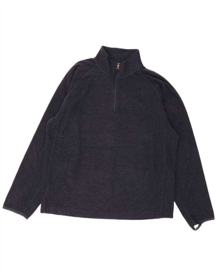 Gap Herren-Fleecepullover mit Reißverschluss, XL, Marineblau