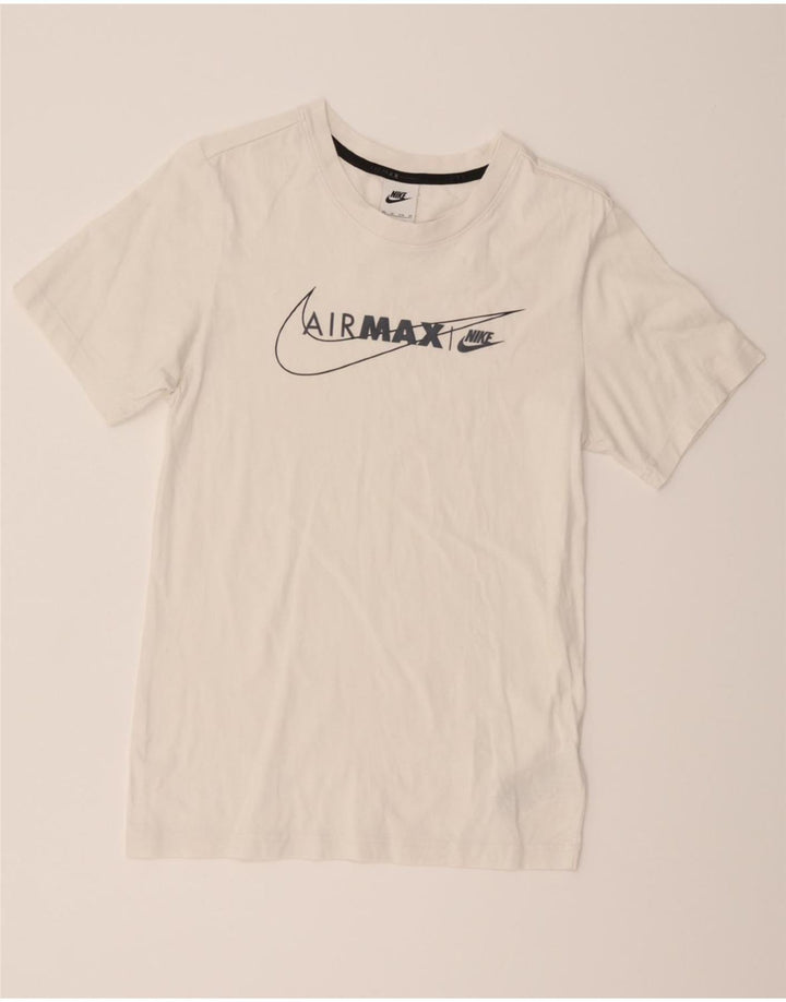 NIKE Mens Graphic T-Shirt Top XS White Cotton Vintage Nike and Second-Hand Nike from Messina Hembry 