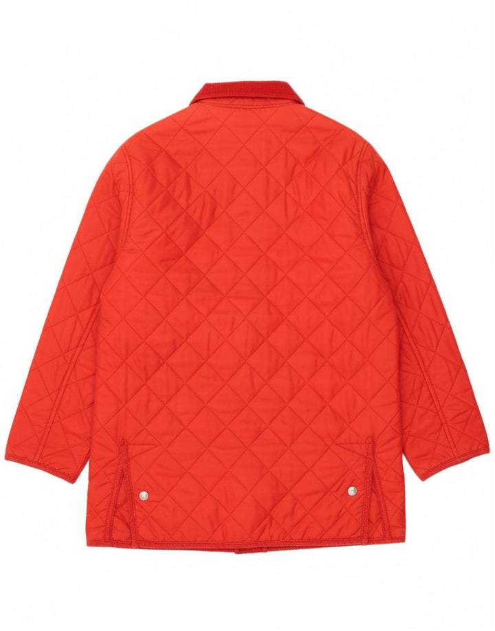 ANDREA MARE Womens Quilted Jacket UK 16 Large Red Polyamide Vintage Andrea Mare and Second-Hand Andrea Mare from Messina Hembry 