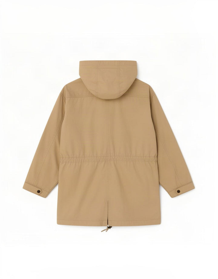Timberland Utility-Jacke mit Kapuze für Jungen, 7–8 Jahre, beige Baumwolle