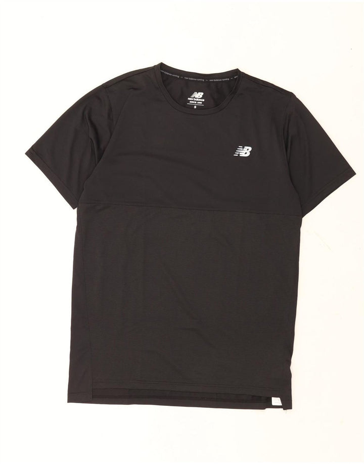 New Balance Herren T-Shirt Top Small Schwarz Polyester