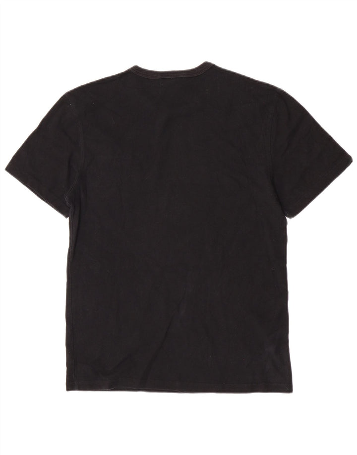 Champion Herren Heritage T-Shirt Top Small Schwarz Baumwolle