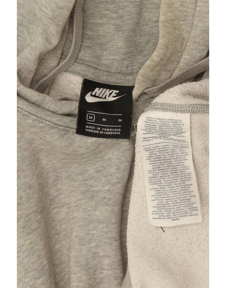 Nike Herren-Kapuzenpullover aus mittelgrau gefleckter Baumwolle