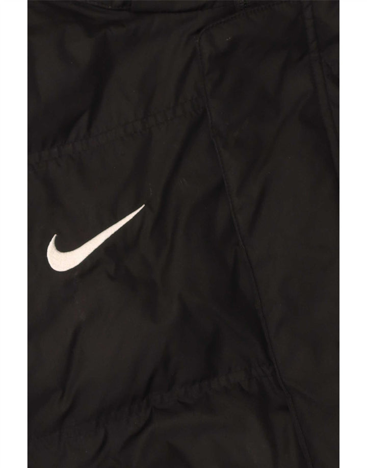 Nike Herren Storm-Fit Hooded Wattierte Jacke UK 40 Large Schwarz Polyester