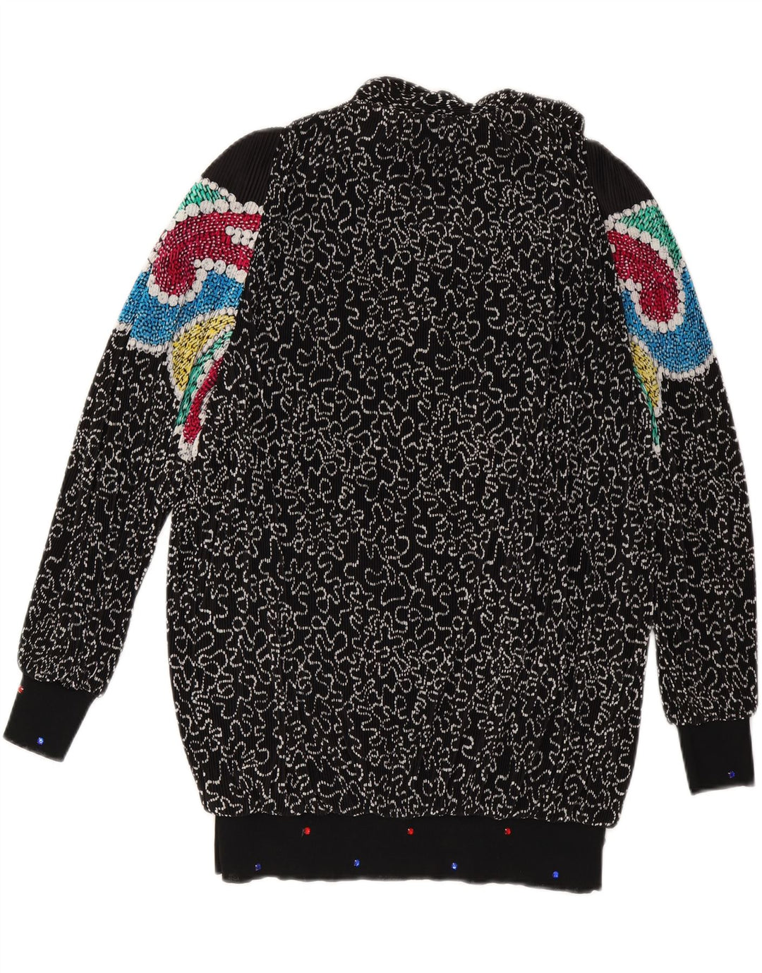 VIRGINIE Damen-Pullover, übergroß, V-Ausschnitt, Gr. 18, XL, Schwarz