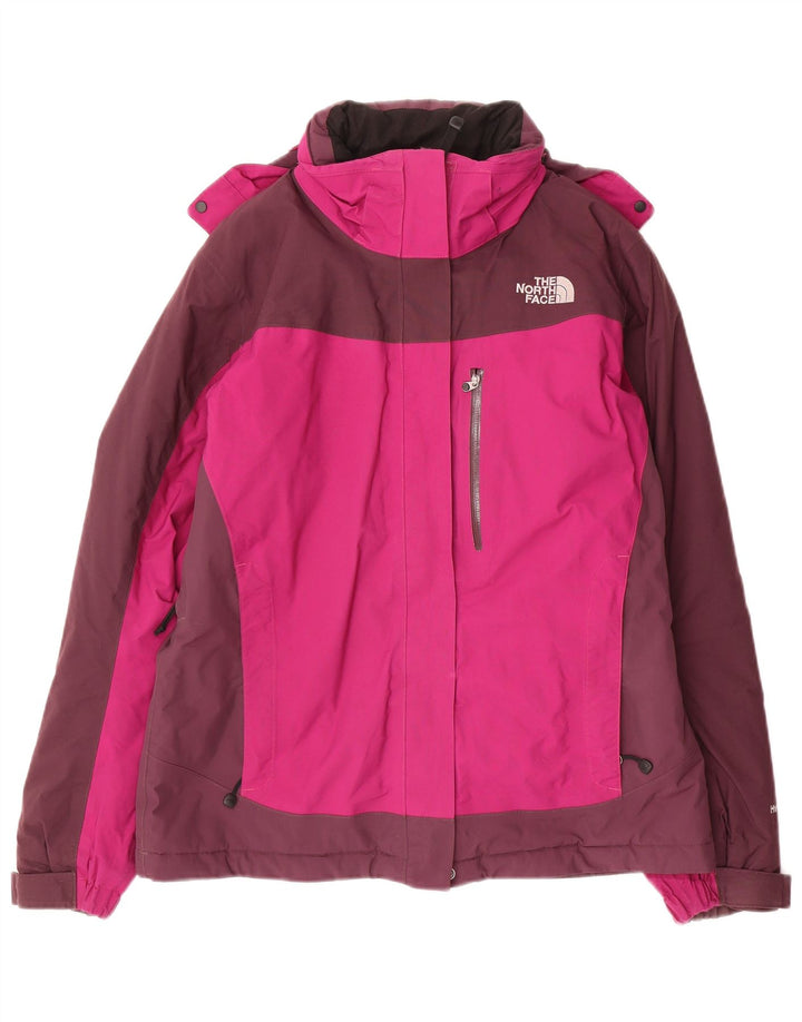 The North Face Damen-Windbreaker-Jacke, UK 14, mittelrosa, Farbblock
