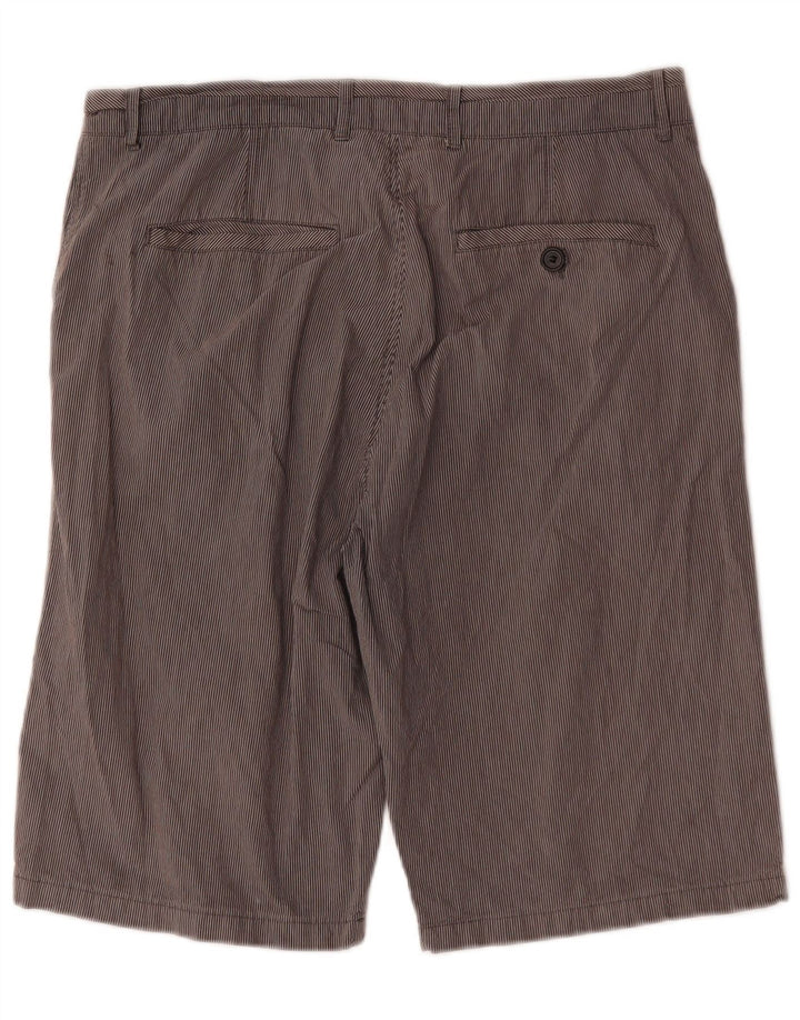 Ted Baker Herren-Chinoshorts W36, große graue Nadelstreifen-Baumwolle
