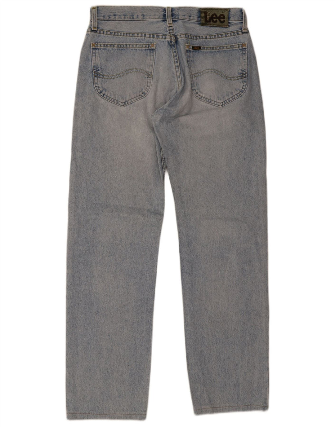 Lee Herren Straight Jeans W33 L34 Blaue Baumwolle