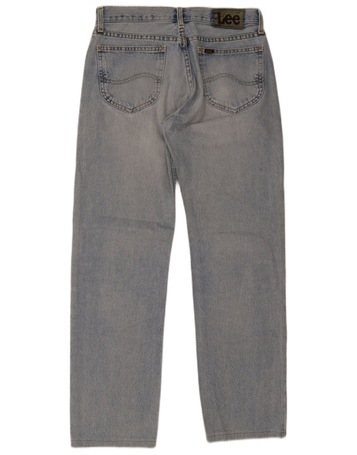Lee Herren Straight Jeans W33 L34 Blaue Baumwolle