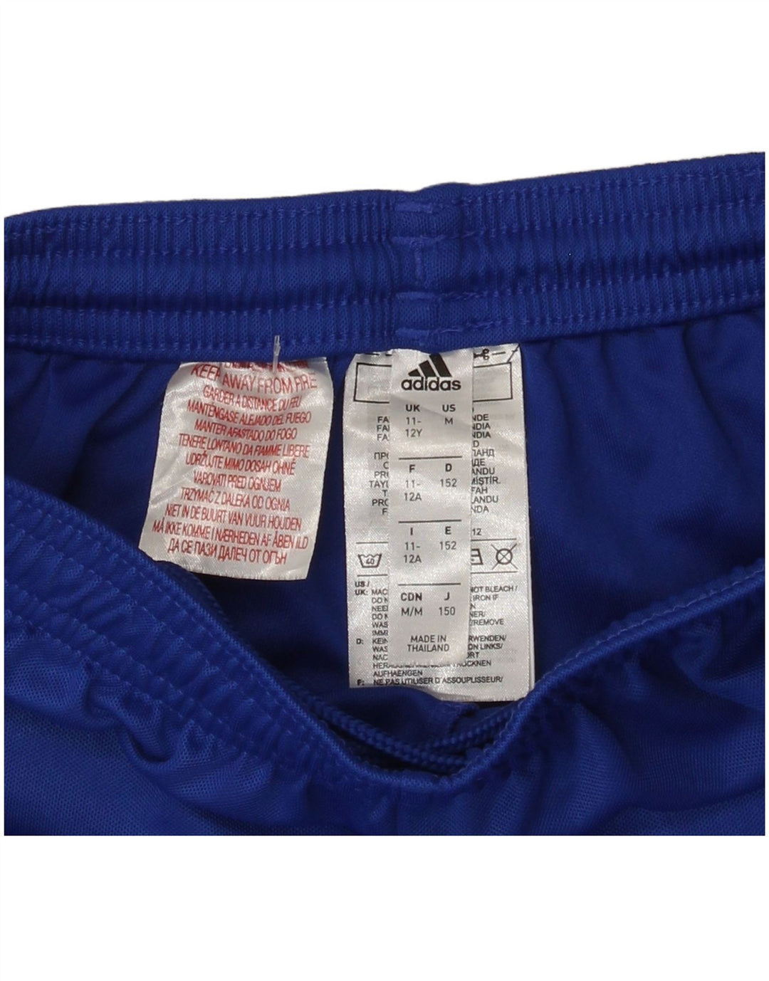 Adidas Jungen Aeroready Sportshorts 11–12 Jahre, blaues Polyester