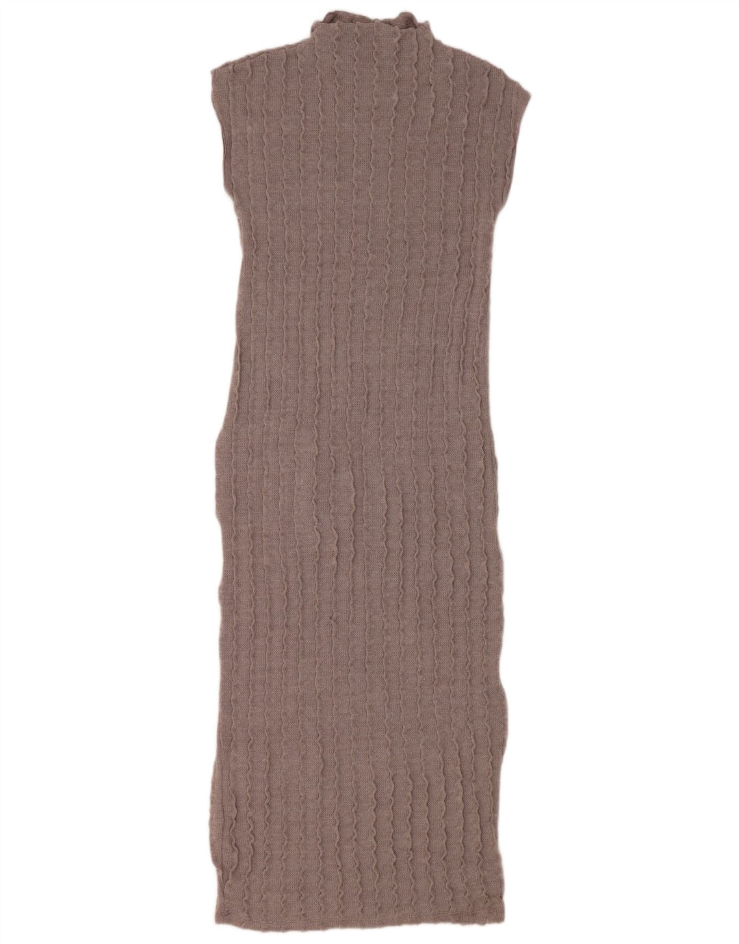 Zara Damen Maxi-Ärmelloses Pulloverkleid UK 12 Mittelgrau