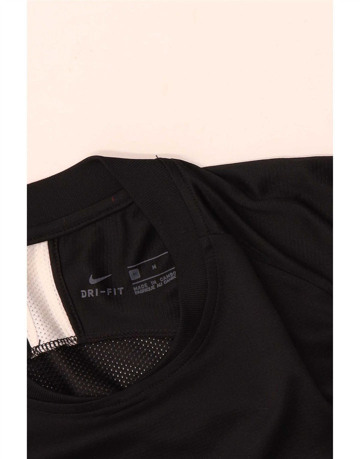 Nike Herren-Dri-Fit-Trainingsanzug-Oberteil, Mittelschwarz, Farbblock