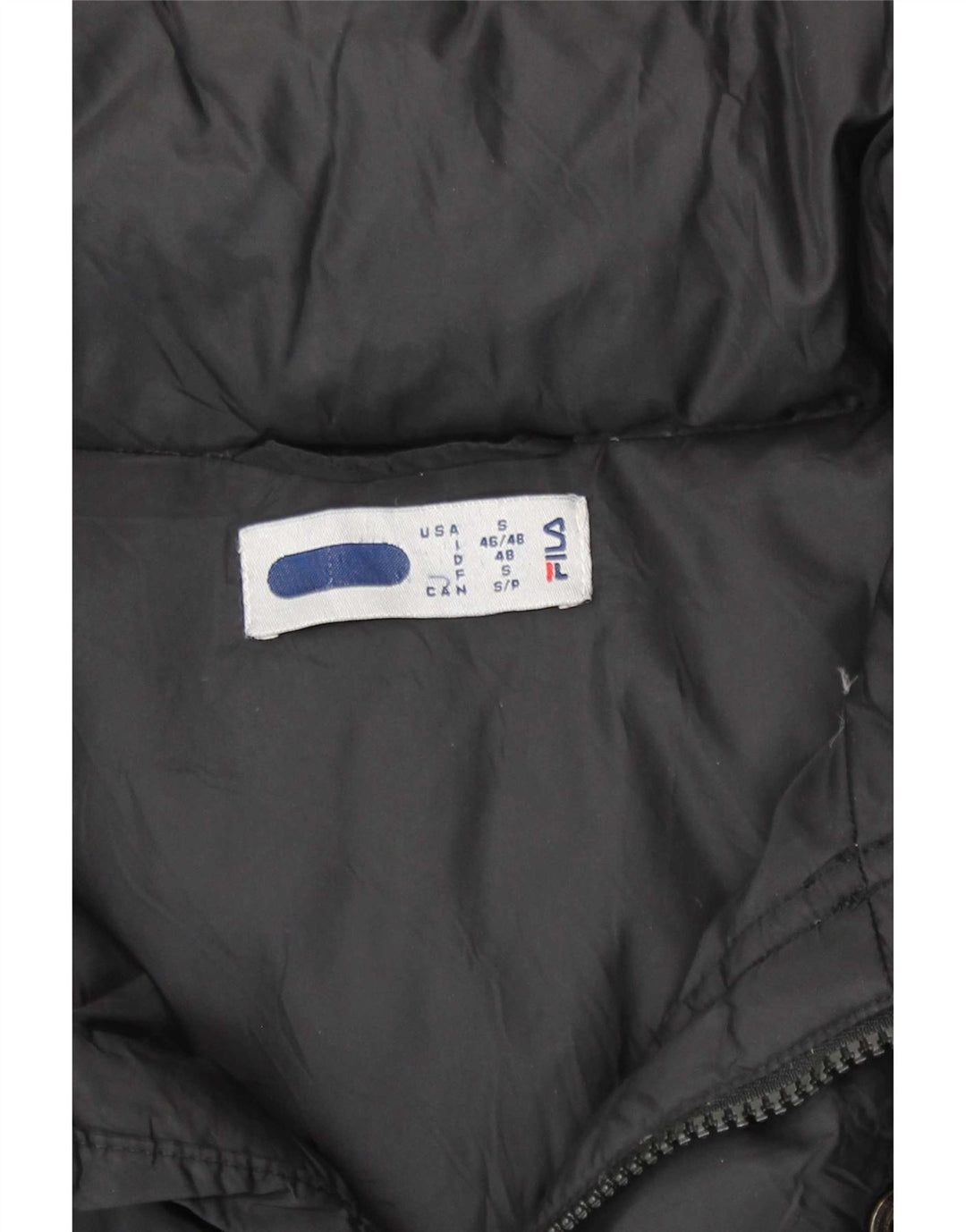 Fila Herren Wattierte Jacke IT 46/48 Medium Schwarz