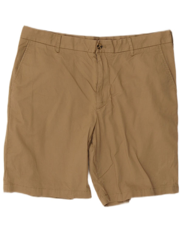 IZOD Mens Chino Shorts W36 Large Brown Cotton