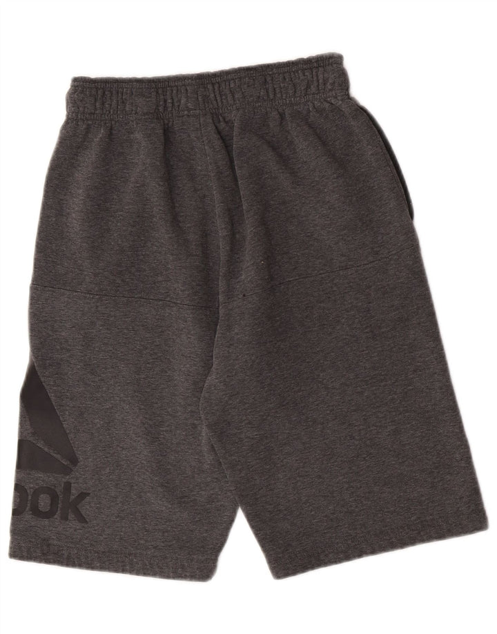 Reebok Herren Graphic Sport Shorts Kleine graue Baumwolle