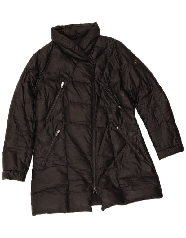 Hogan Damen Wattierter Mantel IT 48 XL Schwarz Polyester