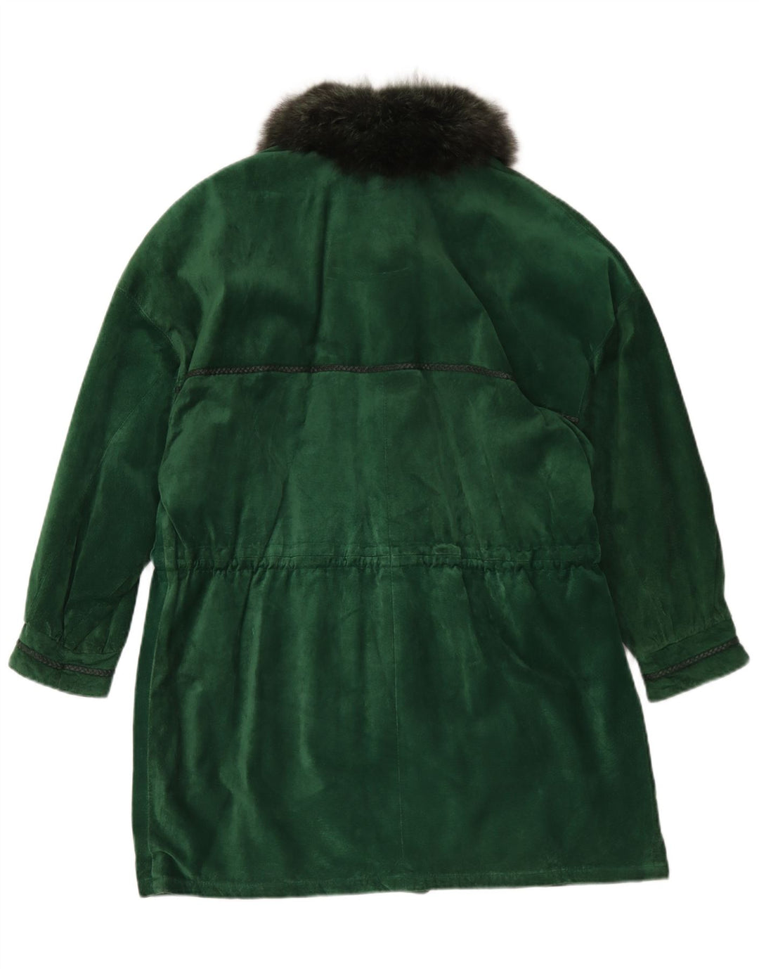 Vinci Damen Übergroßer Wildledermantel UK 18 XL Grün