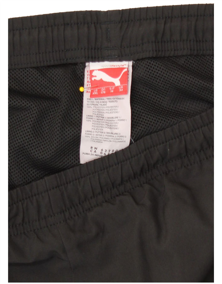 Puma Jungen-Trainingshose, Jogginghose, 15–16 Jahre, schwarzes Polyester