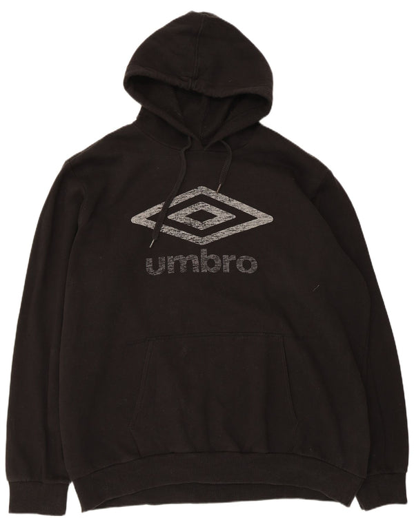 Umbro Herren Graphic Hoodie Pullover 3XL Schwarz Baumwolle
