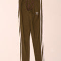 Adidas Damen Leggings UK 8 Small Khaki Baumwolle