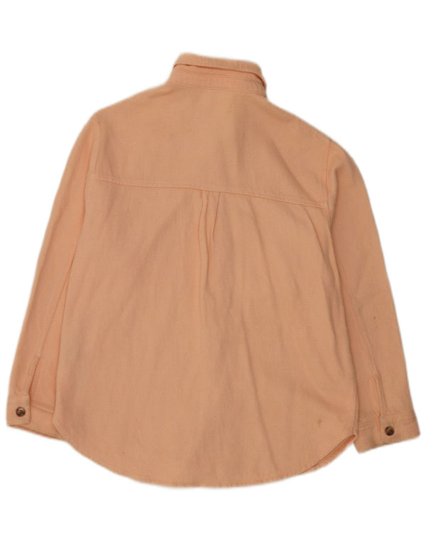 Zara Mädchen-Overshirt-Hemd, 11–12 Jahre, rosa Baumwolle