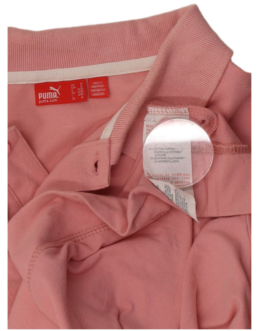 Puma Herren Poloshirt Mittelrosa Baumwolle