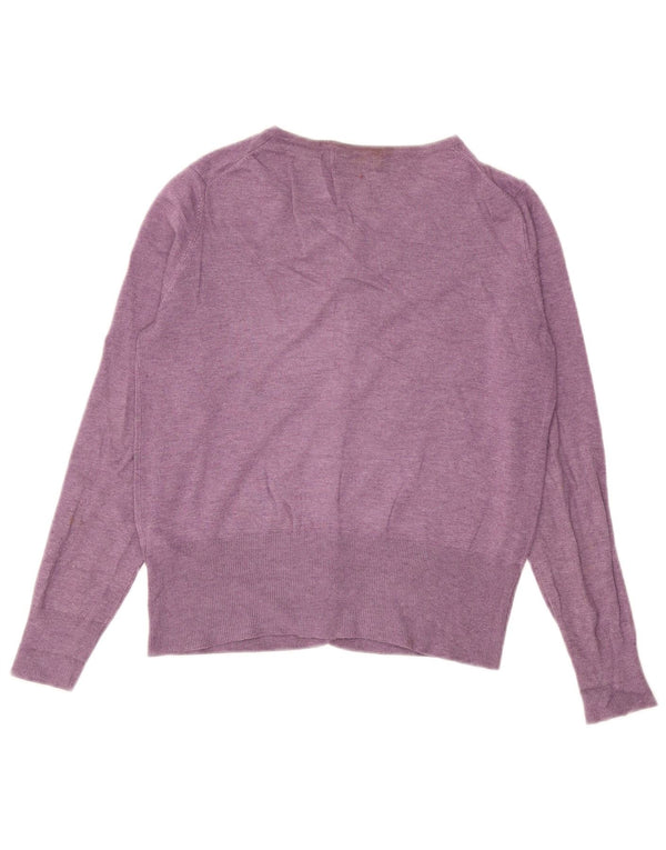 Marks & Spencer Damen-Cardigan-Pullover UK 16 Large Lila Viskose