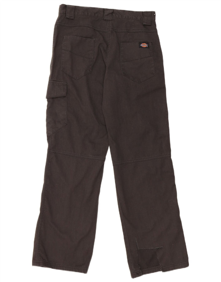 Dickies Damen gerade Cargohose US 10 Medium W28 L31 Grau