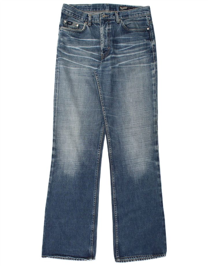 Gas Herren Bootcut Jeans W34 L34 Blaue Baumwolle