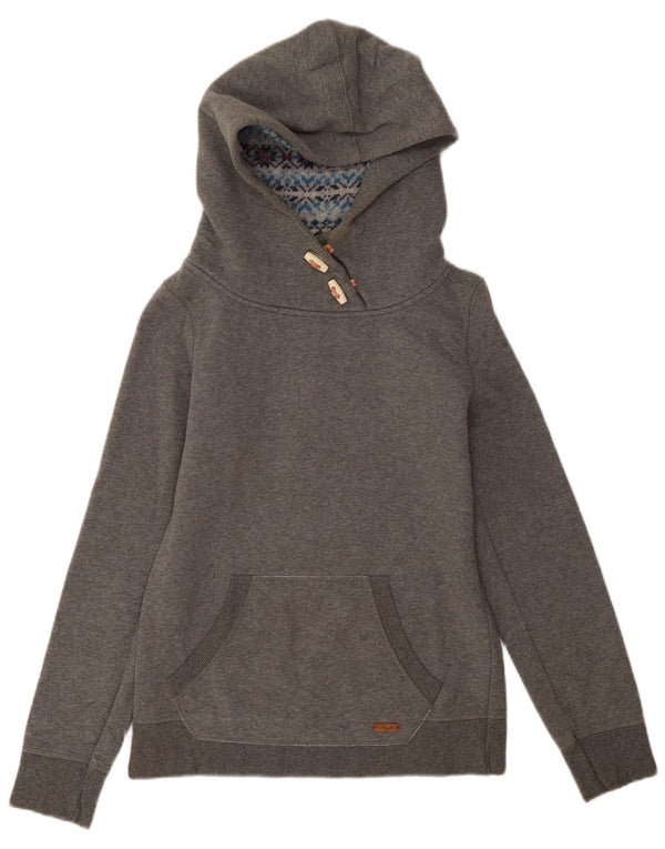 Playlife Damen Kapuzenpullover UK 10 Small Grau